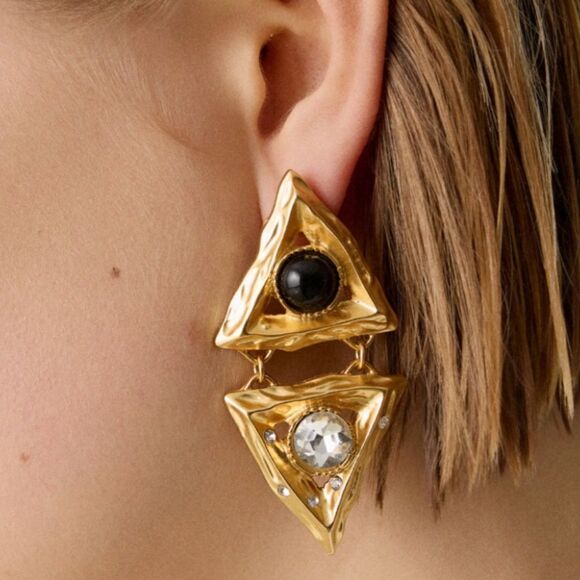 Vintage style earrings A752 - Picture 2 of 5